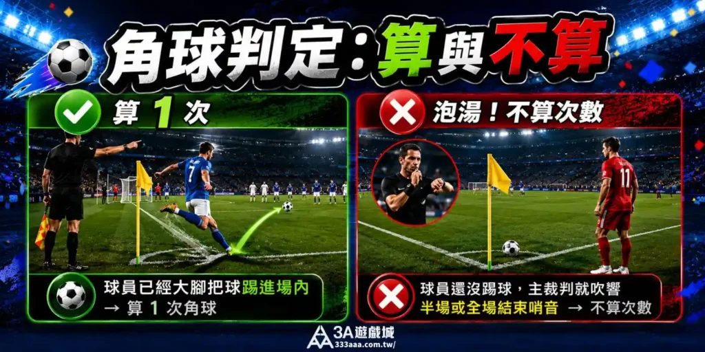 世足運彩特別項目教學：角球計算圖解